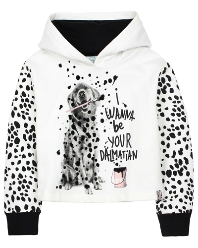 Boboli Girls Sweatshirt with Dalmatian Print