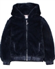 Boboli Girls Hooded Faux Fur Jacket