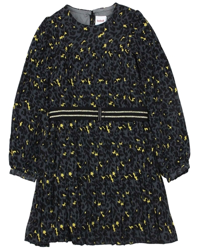Boboli Girls Printed Chiffon Dress with Belt