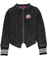 B.Nosy Sporty Denim Jacket in Black,