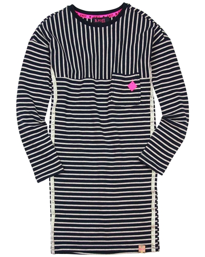 B.Nosy Striped Jersey Dress with Lurex