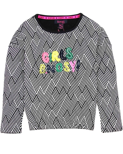 B.Nosy Sweatshirt in Zigzag Print
