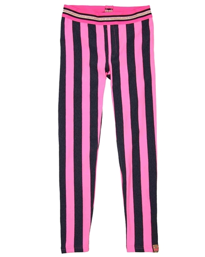 B.Nosy Striped Fleece Leggings