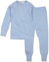 COCCOLI Boys' Rib Jersey Pyjamas Set in Blue
