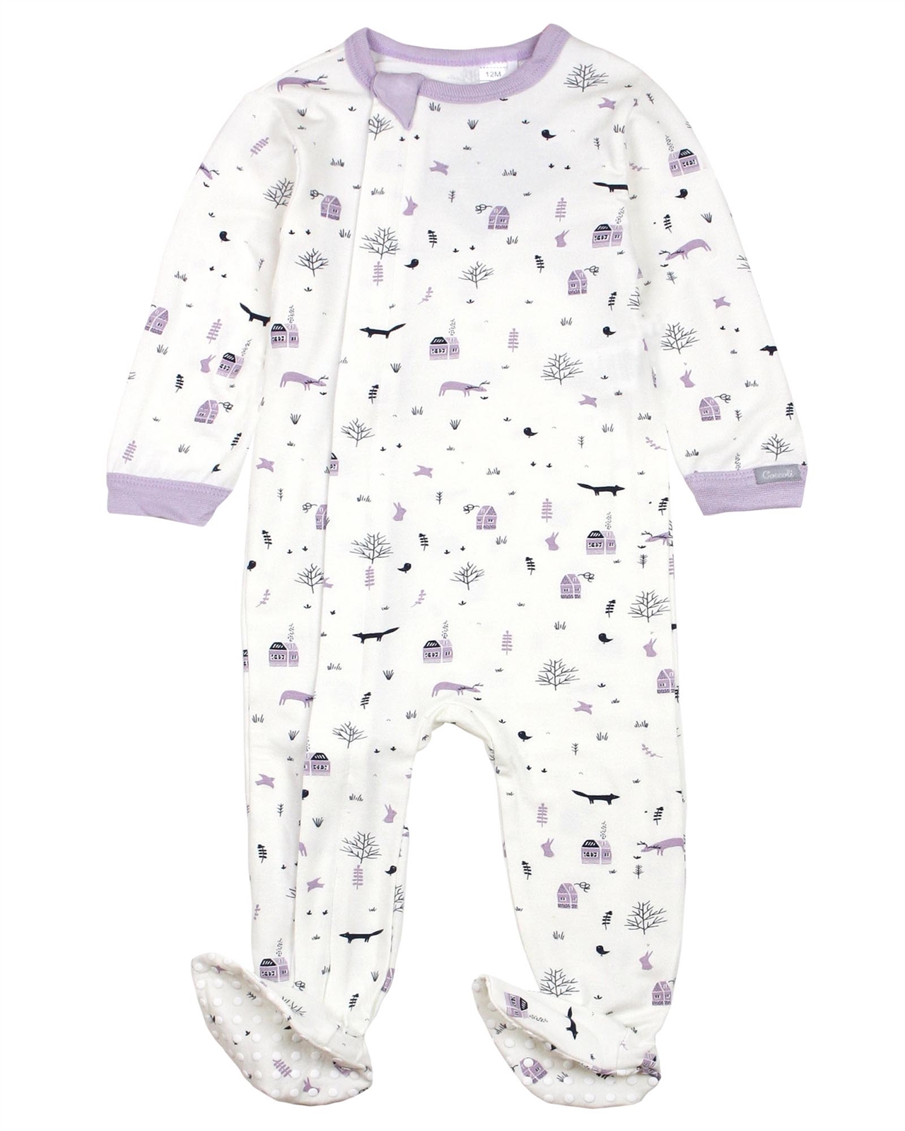 COCCOLI Baby Girls Zipper Footie in Forest Print - Coccoli Sleepwear ...