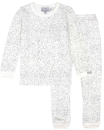 COCCOLI Boys' Pyjamas Set in Spot Print Ivory