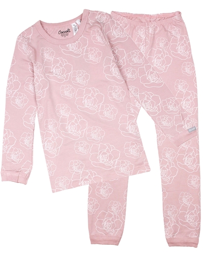 COCCOLI Girls Pants Pyjamas Set in Floral Print
