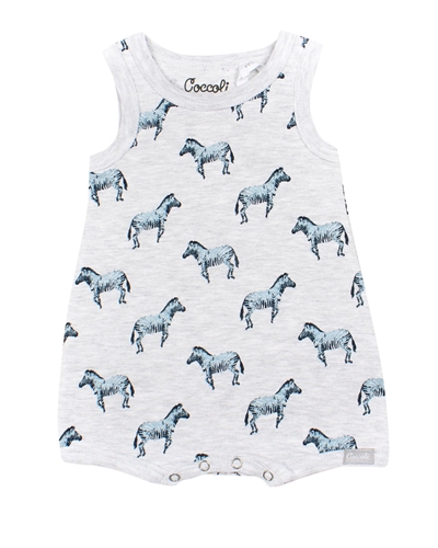 COCCOLI Baby Boys Romper in Zebra Print