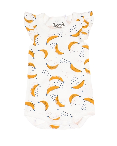 COCCOLI Baby Girls Romper in Bananas Print