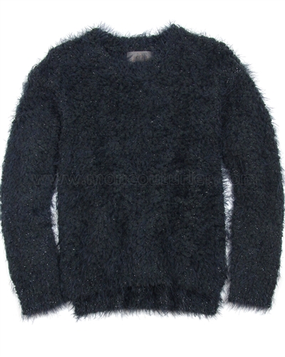 Creamie Girls Shag Knit Pullover Eda