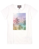 Creamie Girl's T-shirt with Ocean Print