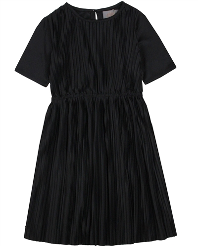 Creamie Girl's Short Sleeve Plisse Dress