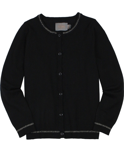 Creamie Girl's Button Front Knit Cardigan