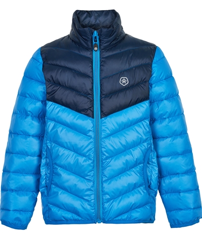 COLOR KIDS Boys' Transitional Quilted Jacket in Blue