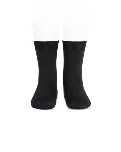 CONDOR Boys' Basic Short Socks in Black