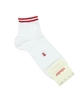 CONDOR Boys' Ankle Sport Socks with Red Stripes