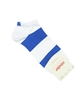 CONDOR Boys' Athletic Striped Trainer Socks White/Blue