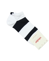CONDOR Boys' Athletic Striped Trainer Socks White/Black