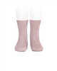 CONDOR Girls' Basic Short Socks in Dusty Pink