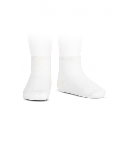 CONDOR Girls' Basic Ankle Socks in White