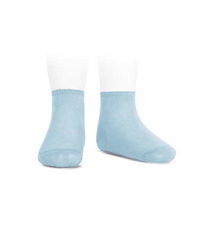 CONDOR Girls' Basic Ankle Socks in Light Turquoise