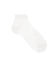 CONDOR Girls' Openwork Ankle Socks in White