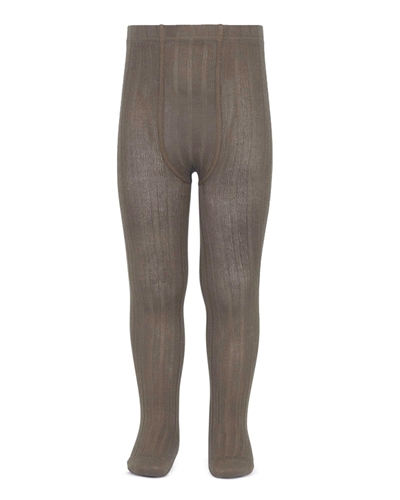 CONDOR Girls' Basic Rib Tights in Mink