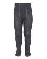 CONDOR Girls' Basic Rib Tights in Anthracite