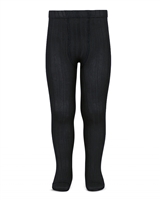 CONDOR Girls' Basic Rib Tights in Black