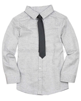 Deux par Deux Gray Shirt with Tie Maestro!