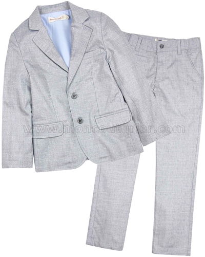 Deux par Deux Gray Jacket and Pants Cool Class