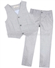 Deux par Deux Gray Vest and Pants Cool Class