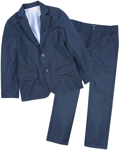 Deux par Deux Dark Blue Jacket and Pants Cool Class