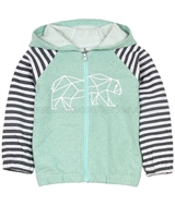 Deux par Deux Hooded Cardigan Soft Eyes