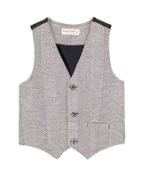 Deux par Deux Boys Dress Vest Night King