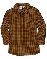 Deux par Deux Boys Shirt with Side Stripes Foxtrot