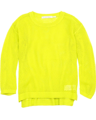 Deux par Deux Mesh Sweater Yellow Toucan Do It