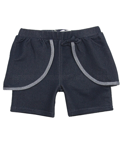Deux par Deux Jegging Shorts Navy