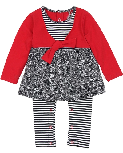 Deux par Deux Baby Girls' Skirted Overall Call Me Baby