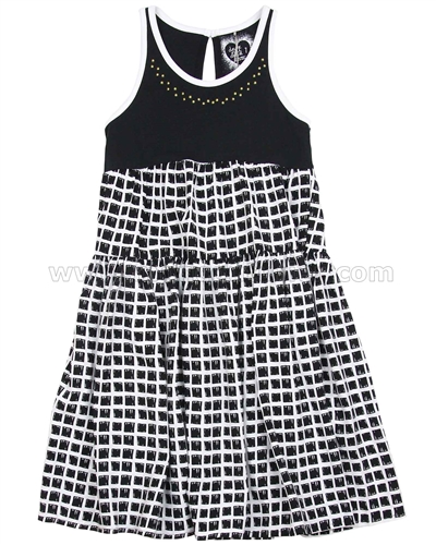 Deux par Deux Check Dress So Happy