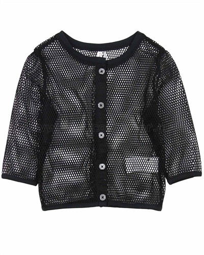 Deux par Deux Mesh Cardigan Jungle Pop