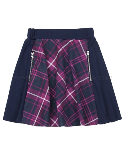 Deux par Deux Plaid Skirt Rock n Rose