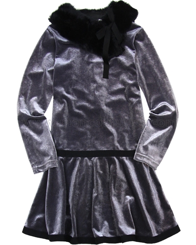 Deux par Deux Velour Dress Chic Choc Fashion