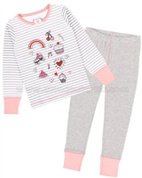 Deux par Deux Stripe and Dots Pants Pyjamas Set