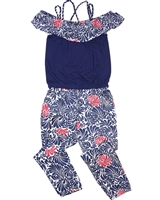 Deux par Deux Jumpsuit Red Orchid
