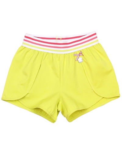 Deux par Deux Yellow Shorts Flamingo Edit