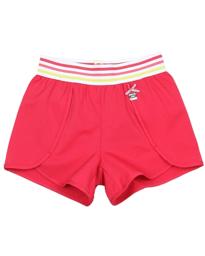 Deux par Deux Red Shorts Flamingo Edit