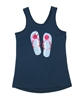 Deux par Deux Navy Tank Top High Style at Low Tide