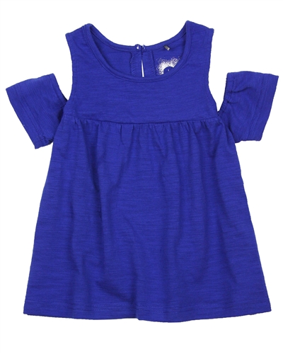 Deux par Deux Open Shoulder Top Press Fashion