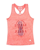 Deux par Deux Coral Tank Top Cold Press Fashion